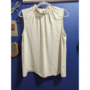 Worthington High Neck Sleeveless Blouse